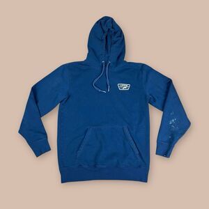 Vans Off The Wall Navy Ca Ny Skateboard Logo Hoodie Sweatshirt Size Small Mens